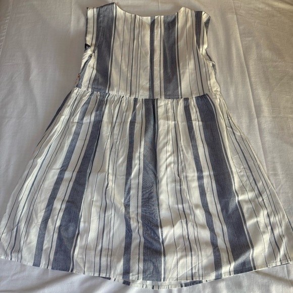 Savanna Jane Blue Multicolor Embroidered Boho Mini Dress Womens Small Sleeveless - Picture 8 of 8